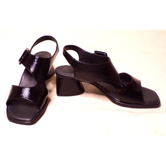 🆕PAUL GREEN Tanya Slingback Block Heel Sandal Pump Shoes 8.5 Black - Picture 8 of 15